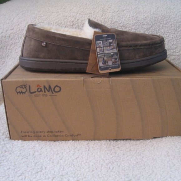 Lamo Harrison Moc Chocolate Brown Slippers - Picture 3 of 12